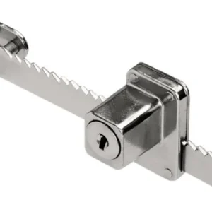 Fechadura Vitrine (jacaré140mm) Cromado Zamac Porta Vidro