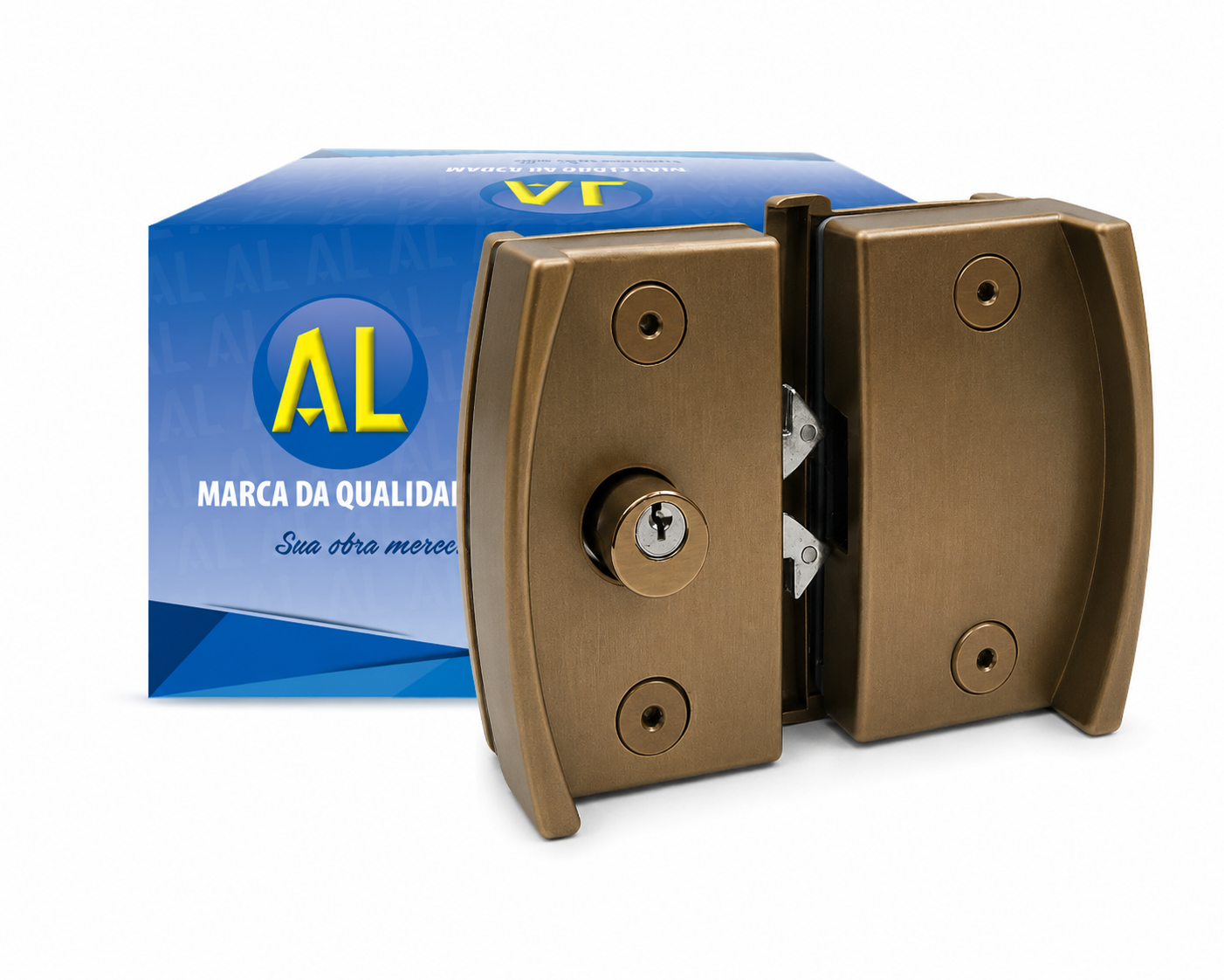 KIT 9 AL BRONZE - PORTA DE CORRER V/V
