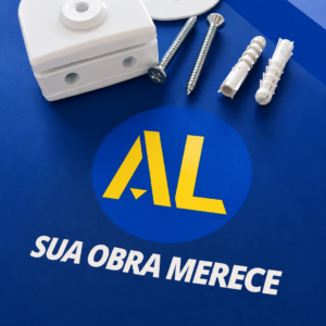 PRESILHA DE FURO CENTRAL BRANCO MINI