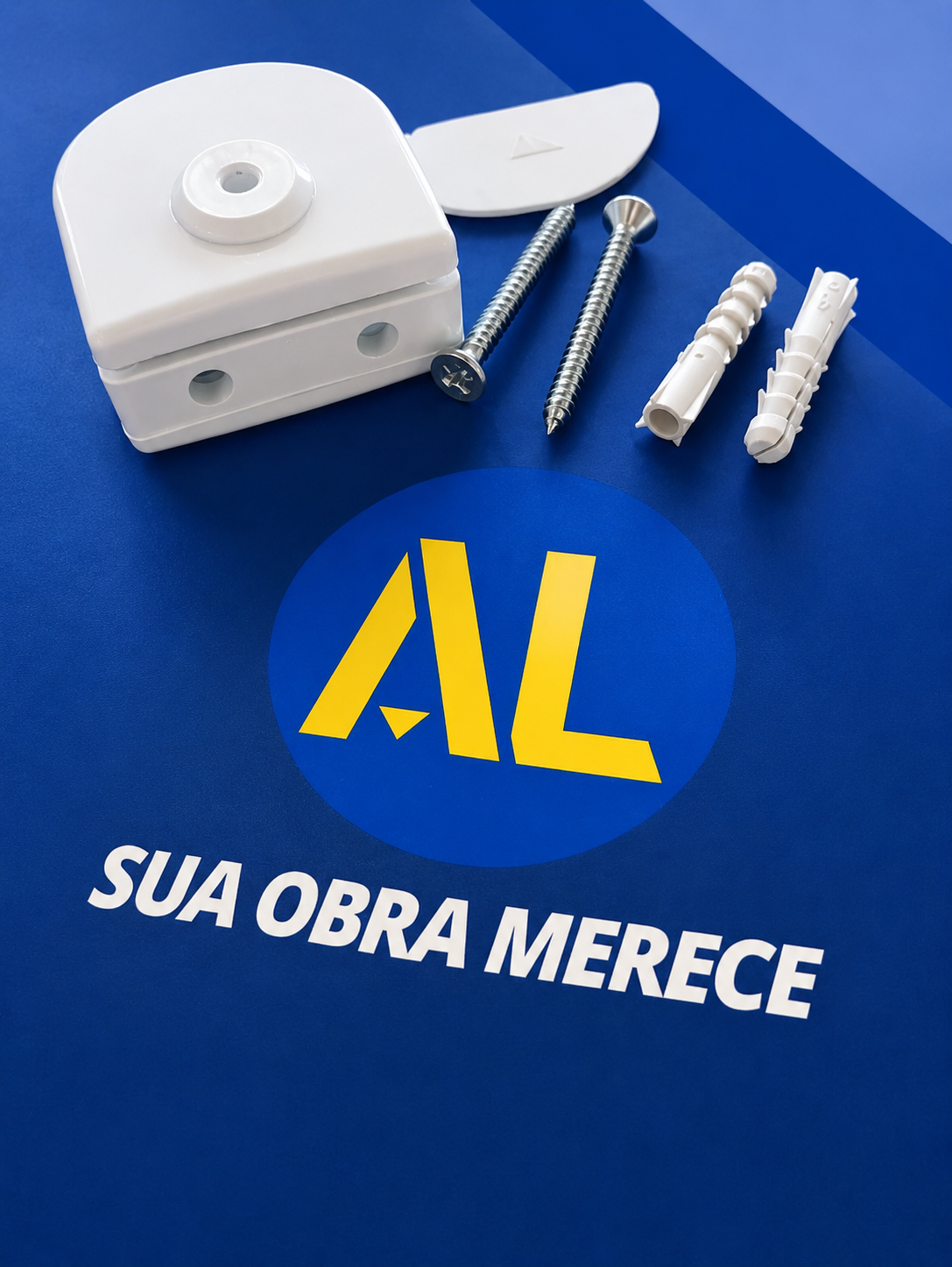 PRESILHA DE FURO CENTRAL BRANCO MINI