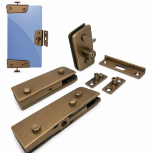 KIT 1 Z - PORTA SIMPLES PIVOTANTE BRONZE
