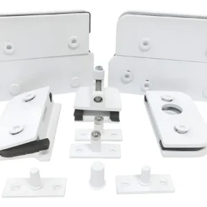 KIT 08 - PORTA DUPLA PIVOTANTE BRANCO