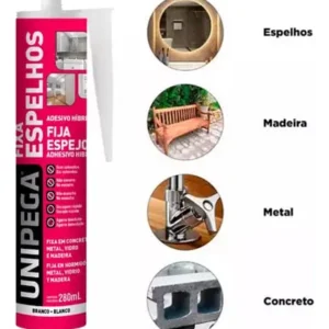 FIXA ESPELHO BRANCO UNIPEGA CARTUCHO 280G