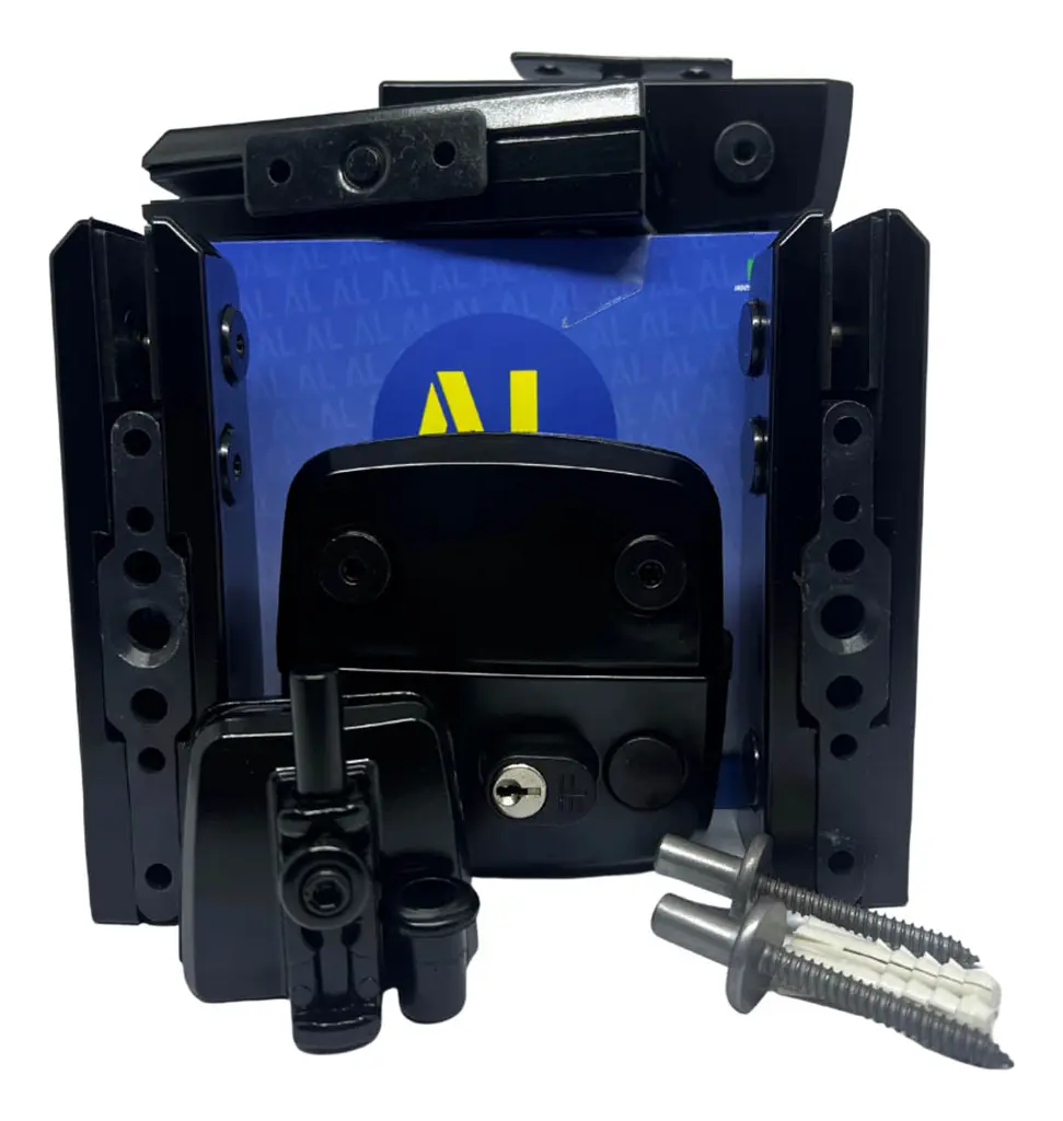 KIT 8 AL CAPA PORTA DUPLA PIVOTANTE PRETO