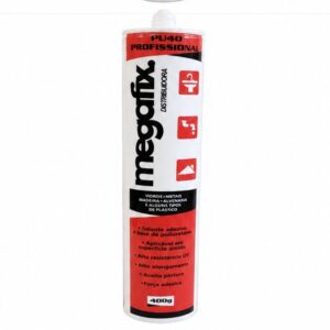 SILICONE MEGAFIX PU 40 400G BRANCO