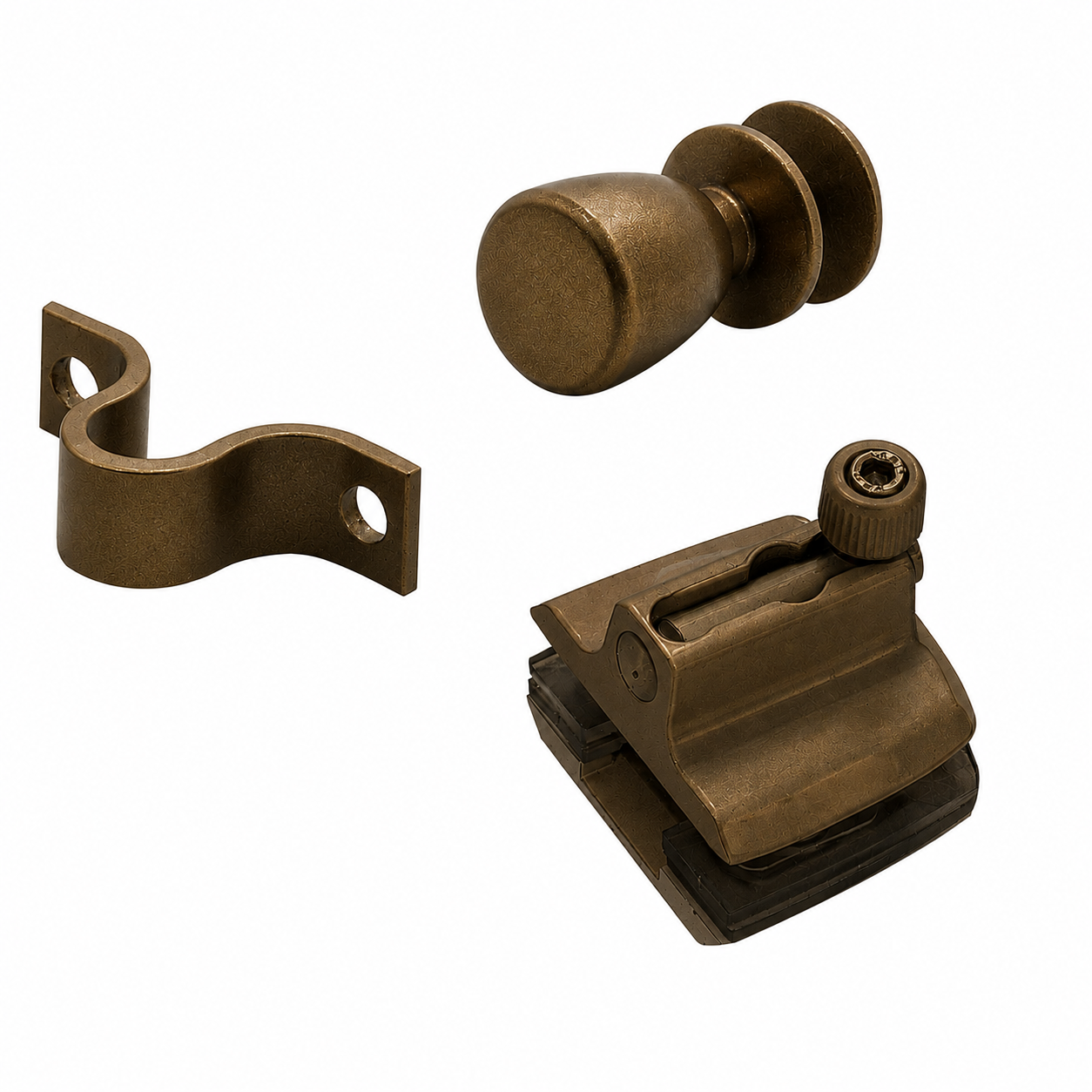 KIT 4 - JANELA DE CORRER C/ 2 FOLHAS BRONZE
