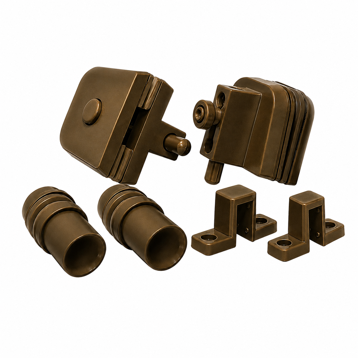 KIT 3 - JANELA DE CORRER C/ 4 FOLHAS BRONZE