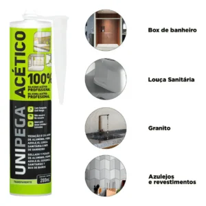 SILICONE ACÉTICO UNIPEGA TRANSPARENTE NEUTRO 260G